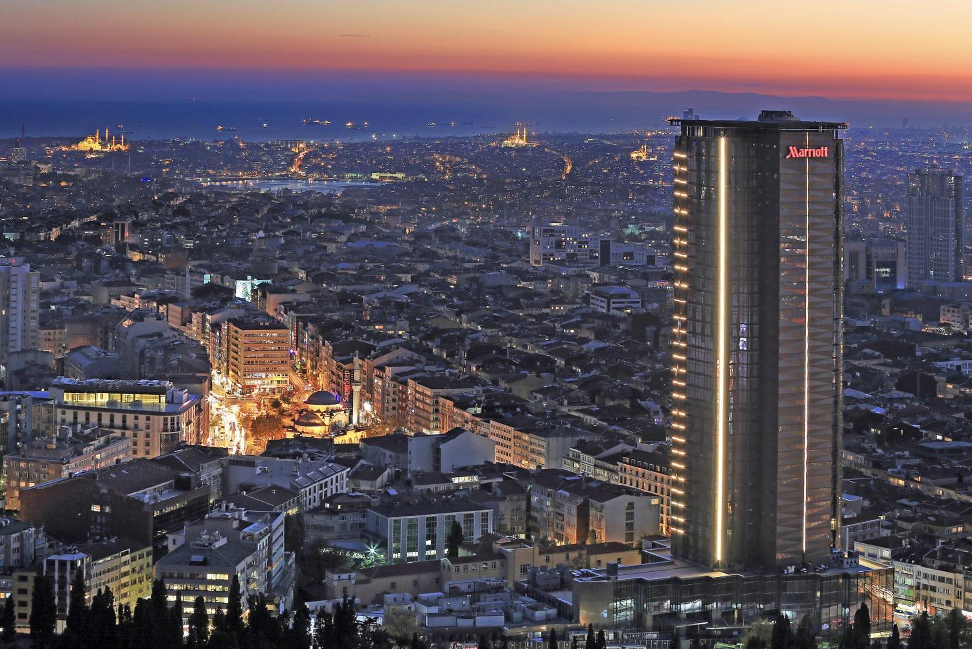 Istanbul Marriott Hotel Sisli Exterior foto