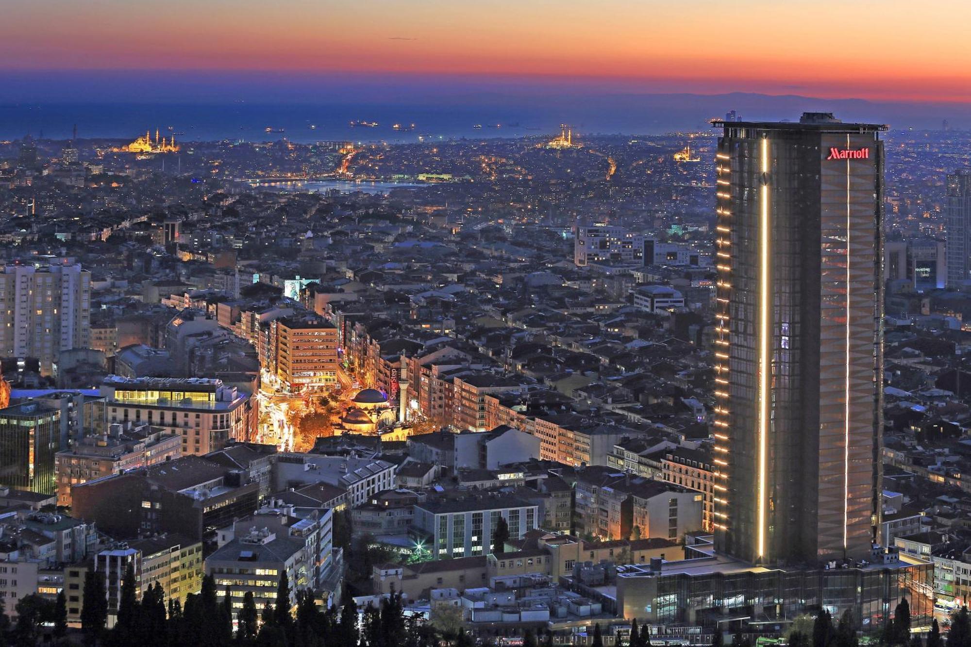 Istanbul Marriott Hotel Sisli Exterior foto